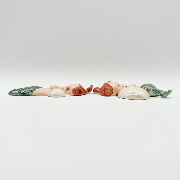 Set of Two Mermaid Wall Plaques Water Babies with Bubbles - Picture 9 of 12